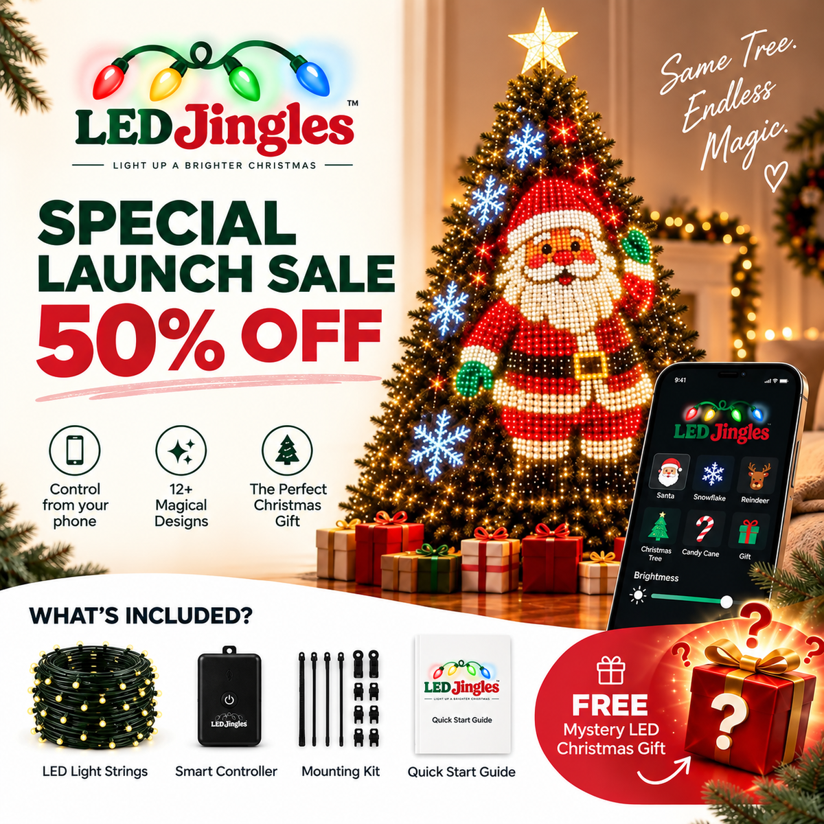 Led Jingles™ — Smart Animated Christmas Tree Lights